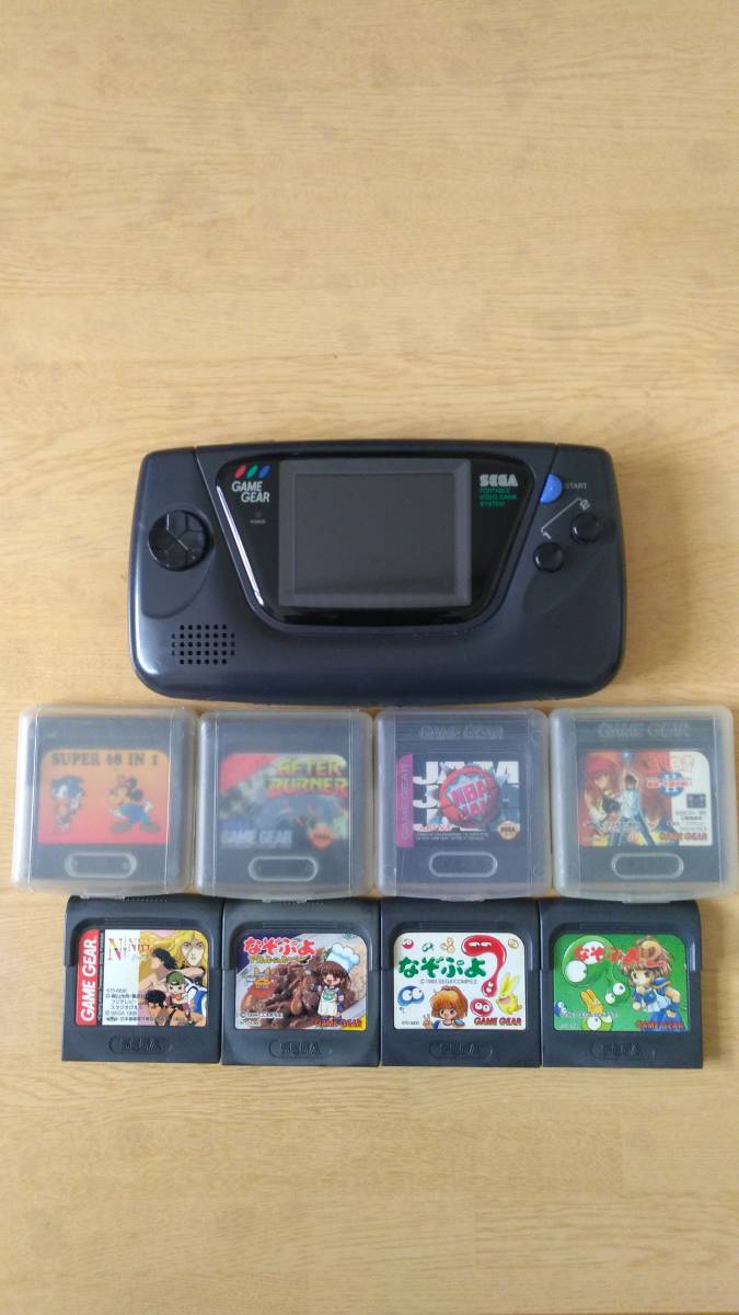 GG ゲームギア本体 HGG-3210【ジャンク】＋おまけゲームギアソフト8本
