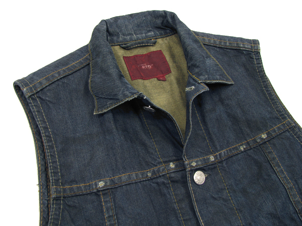 キムタク着！極美品 リーバイスレッドLEVI'S RED デニムベスト(男性用