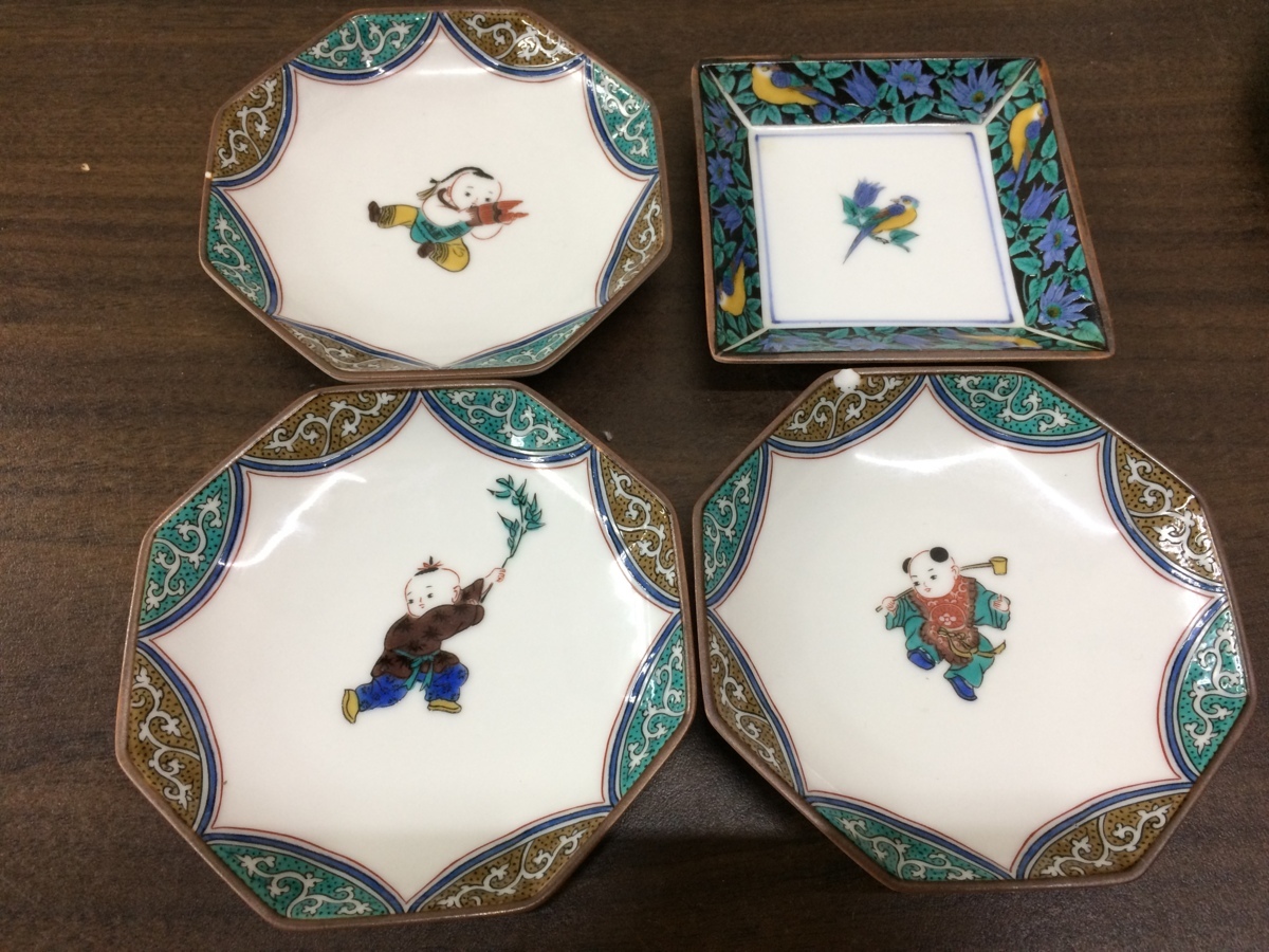 美品中古 ☆保管品☆直接引取歓迎 九谷焼 光仙 隆仙 青郊