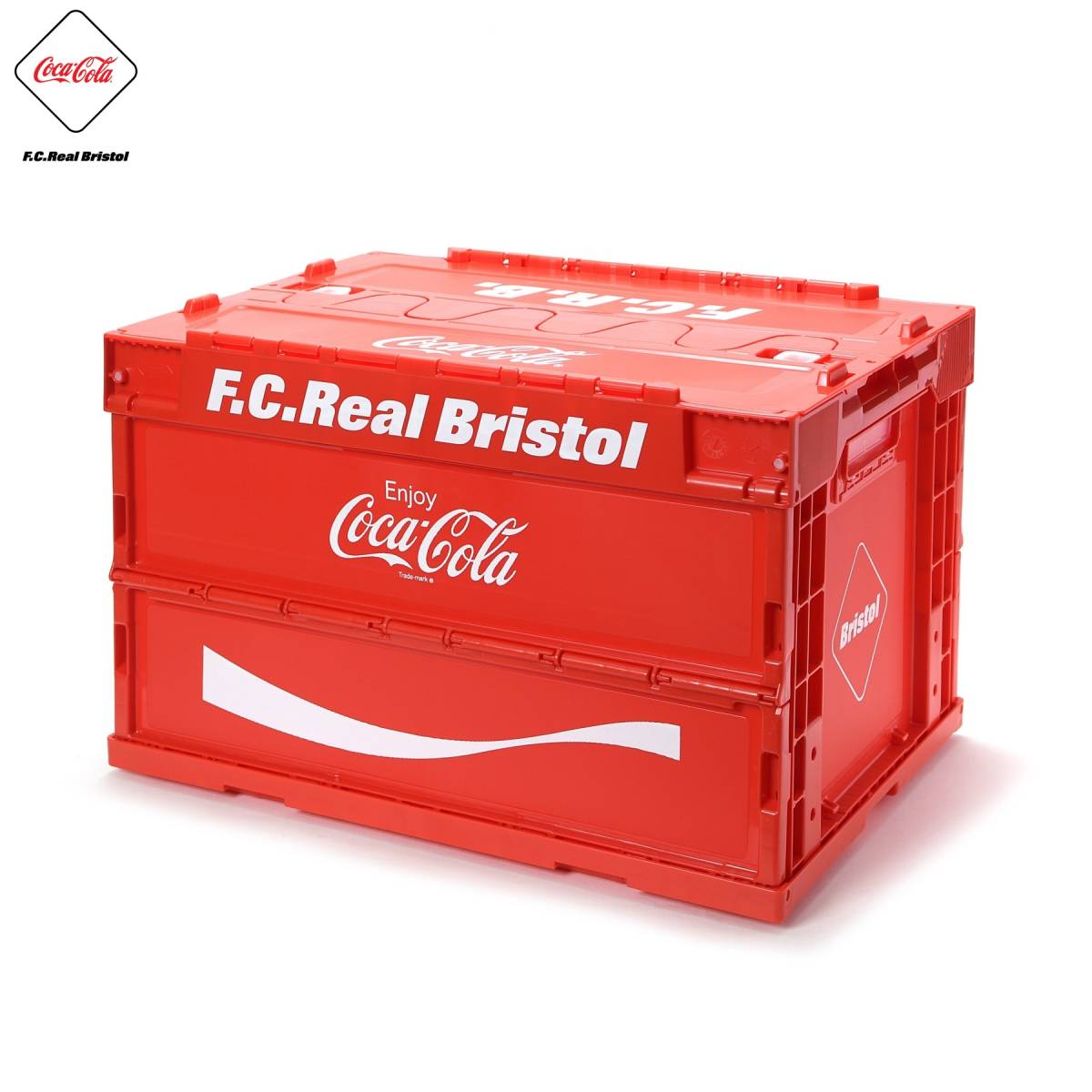 FCRB COCA COLA コンテナ　レアルブリストル　SOPH Bottle Cardboard Retail Display Elastic Rebound Foldable Flexible