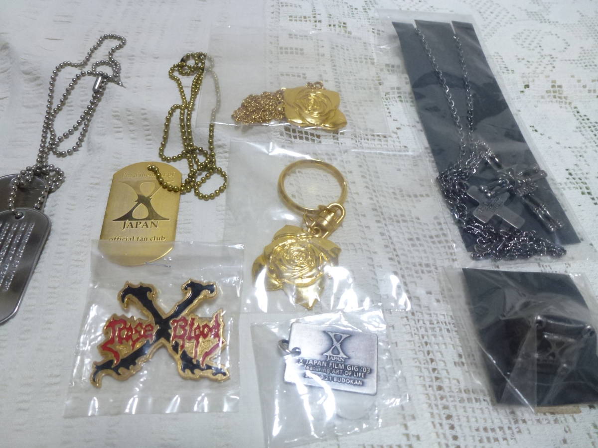 H*O様 【レア】X JAPAN / YOSHIKI / HIDE グッズまとめ XJAPAN Yoshiki hide アクセサリー いろいろグッズ8点セット 人