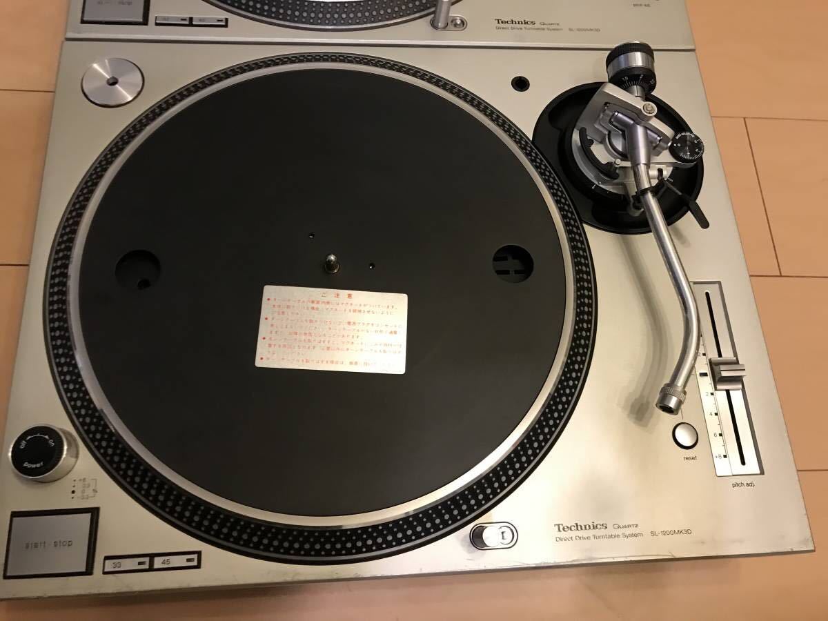 完動品 Technics SL-1200MK3D 2台セット テクニクス SL-1200 MK3D カスタム 2台セット Technics ターン