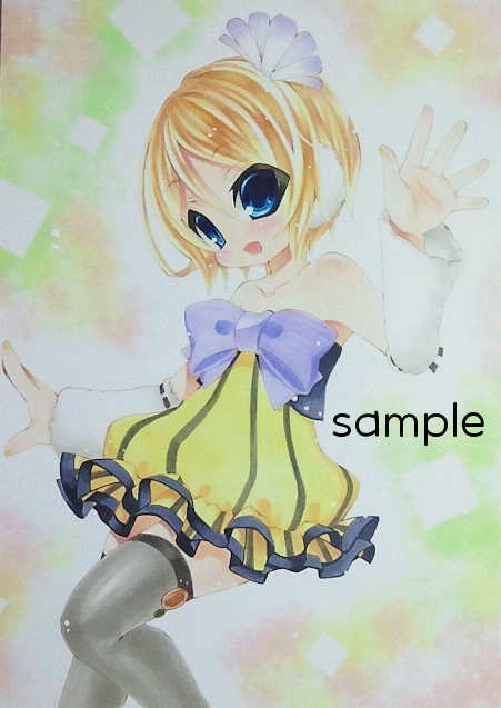 鏡音リン 手書きイラスト ショップ