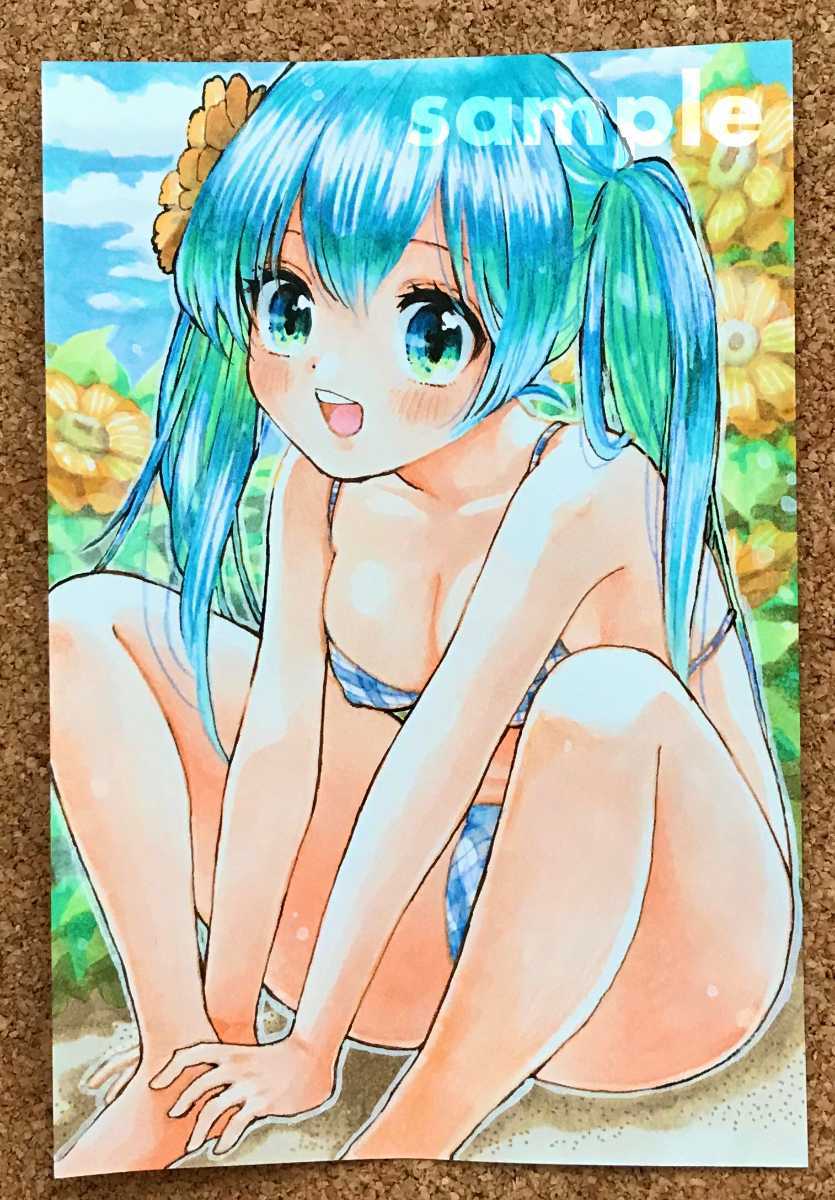 手描きイラスト 初音ミク 水着 手描きイラスト 売買されたオークション情報 Yahooの商品情報をアーカイブ公開 オークファン Aucfan Com