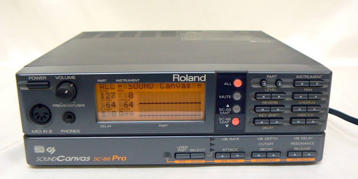 Roland Sound Canvas SC-88 Pro | - SC88 r⁄synthesizers : [3D] 取扱 