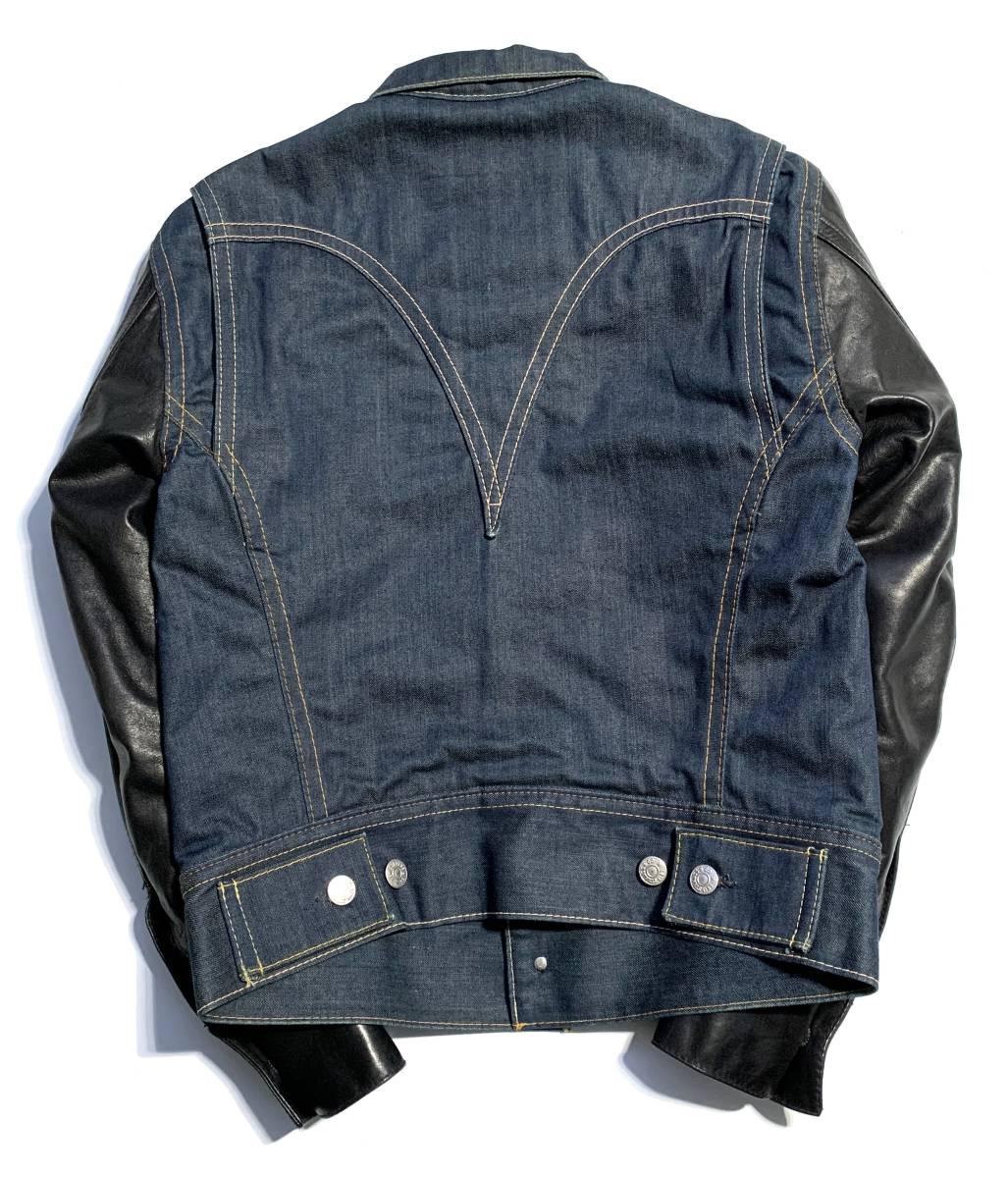 美品【極希少】Levi's Red リーバイスレッド 袖レザー デニム