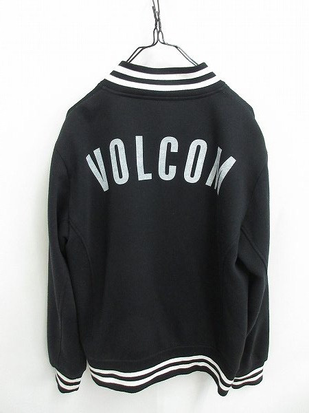 ○VOLCOM/ボルコム○フルボタンスウェット生地背面ロゴジャケット/裏 