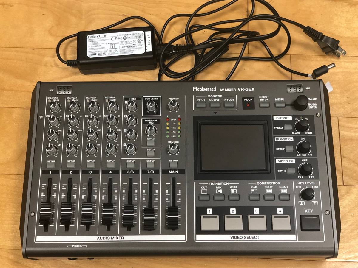 Roland VR-3EX All-in-one AV Mixer with Built-in USB Port for