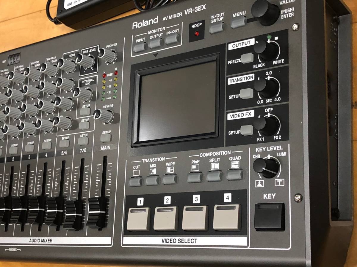 Roland VR-3EX All-in-one AV Mixer with Built-in USB Port for