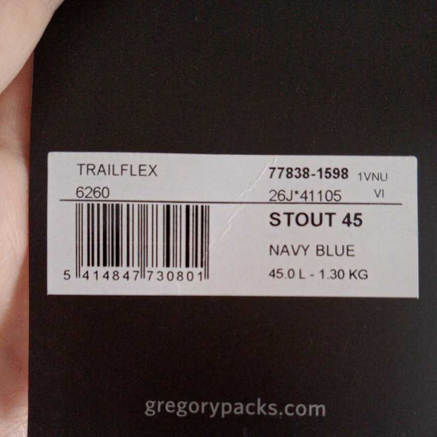 新品半額以下開始 グレゴリー GREGORY スタウト STOUT 45リットル ブルー_10