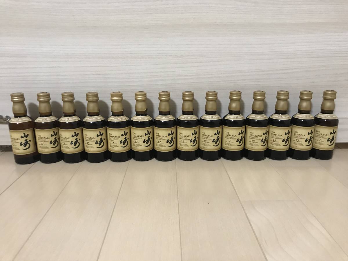 酒 サントリー山崎12年 50mlボトル 14本セット