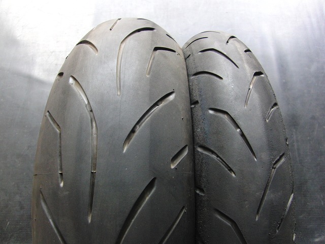 中古前後セット!ブリヂストン◎S20 EVO. 120/70ZR17. 180/55ZR17. MK907:20085