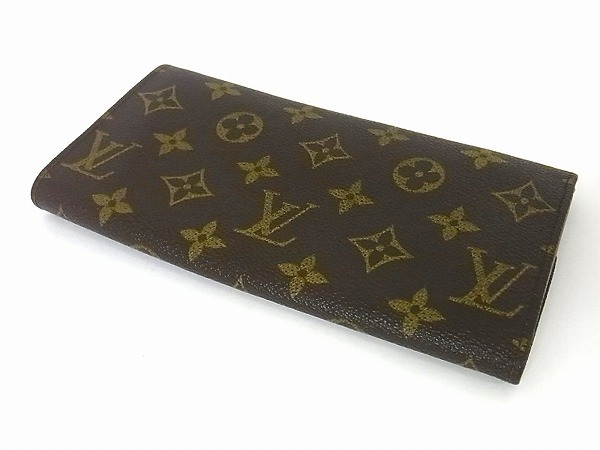 1円 LOUIS VUITTON ルイヴィトン M60175 モノグラム エンベロープ 長 