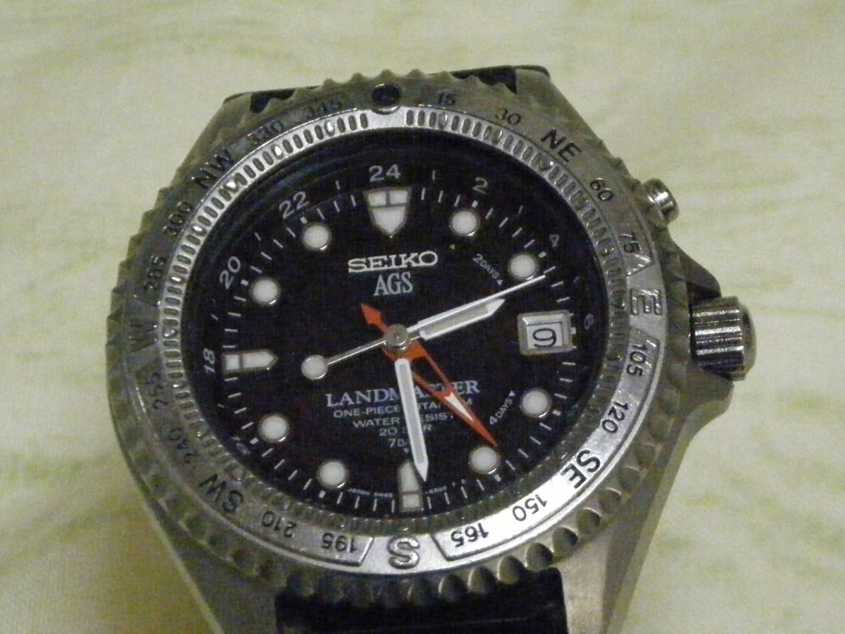 SEIKO AGS LANDMASTER 5M45-6A01 ONE-PIECE TITANIUM 【公式通販】