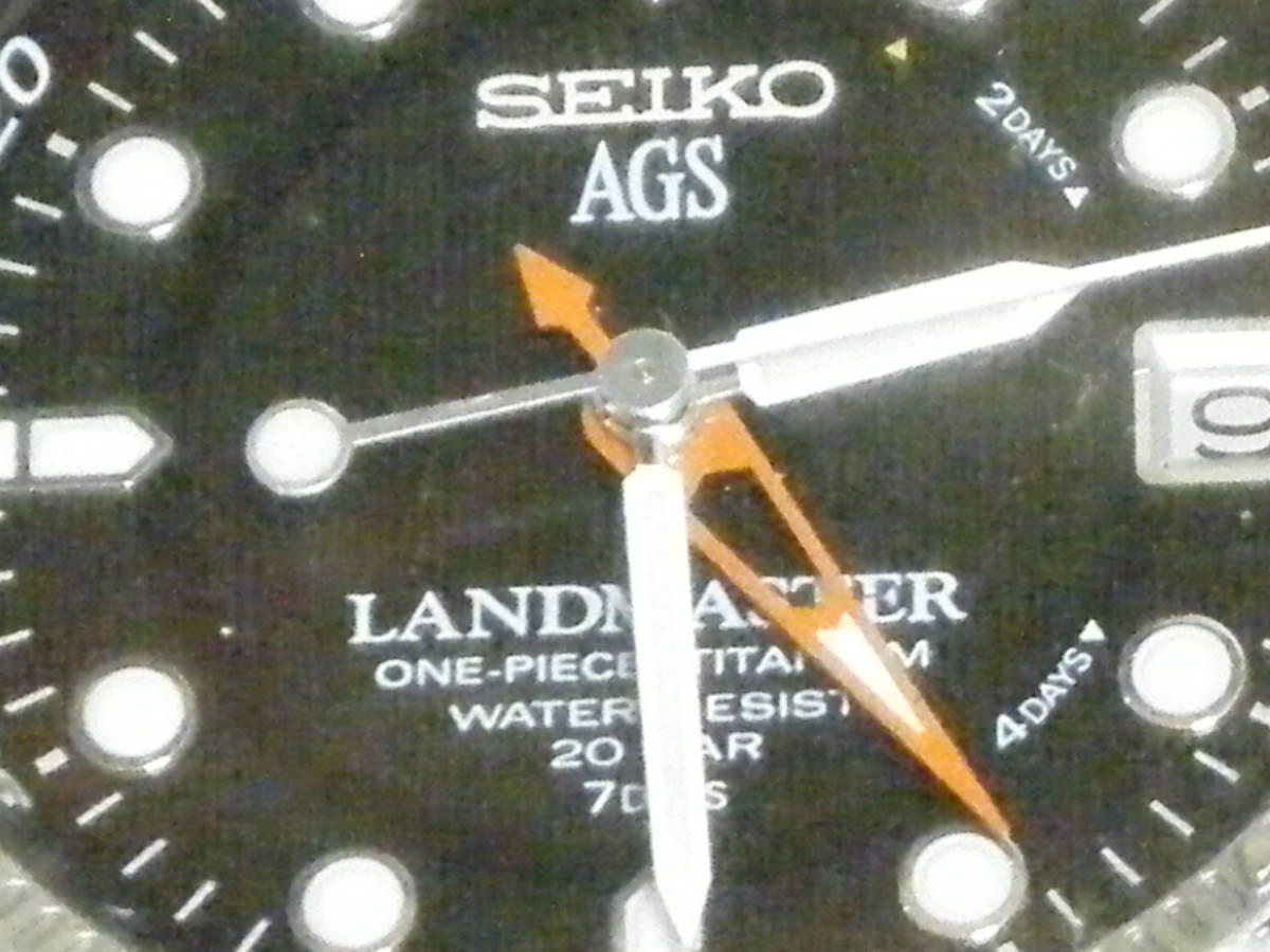 SEIKO AGS LANDMASTER 5M45-6A01 ONE-PIECE TITANIUM 【公式通販】