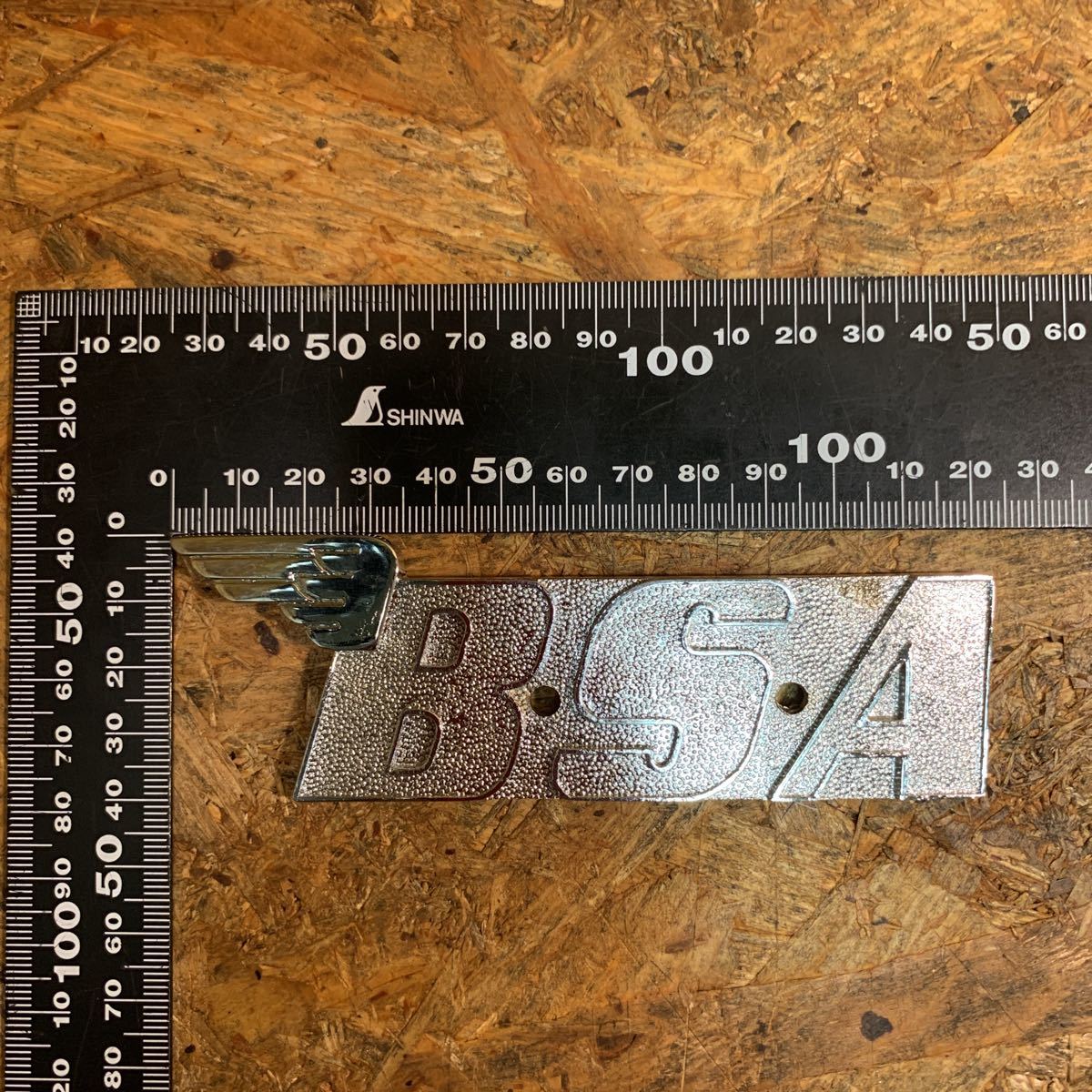 BSA A65 A70 タンクバッジ オイルイン　ビンテージ　英車 BSA Tank ビンテージ BADGES CHROME 1971-72