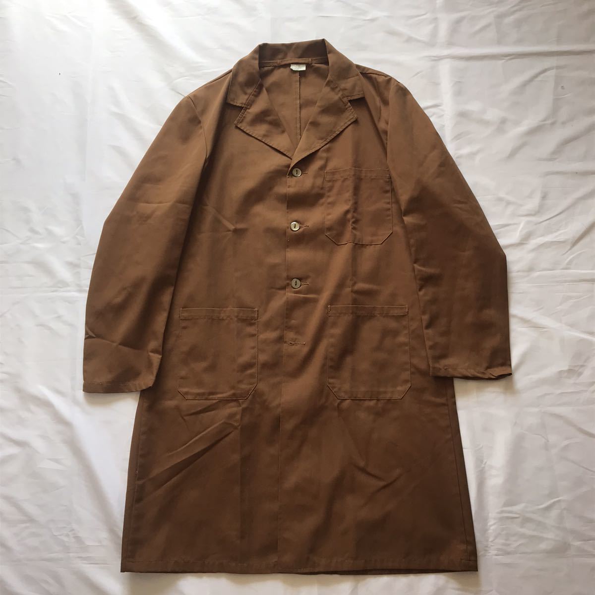 【低価，大得価】 60's70's VINTAGE ビンテージ ショップコート WORK COAT イギリス製(Lサイズ)｜売買されたオークション情報、yahooの商品情報をアーカイブ公開 - オークファン Lサイズ
