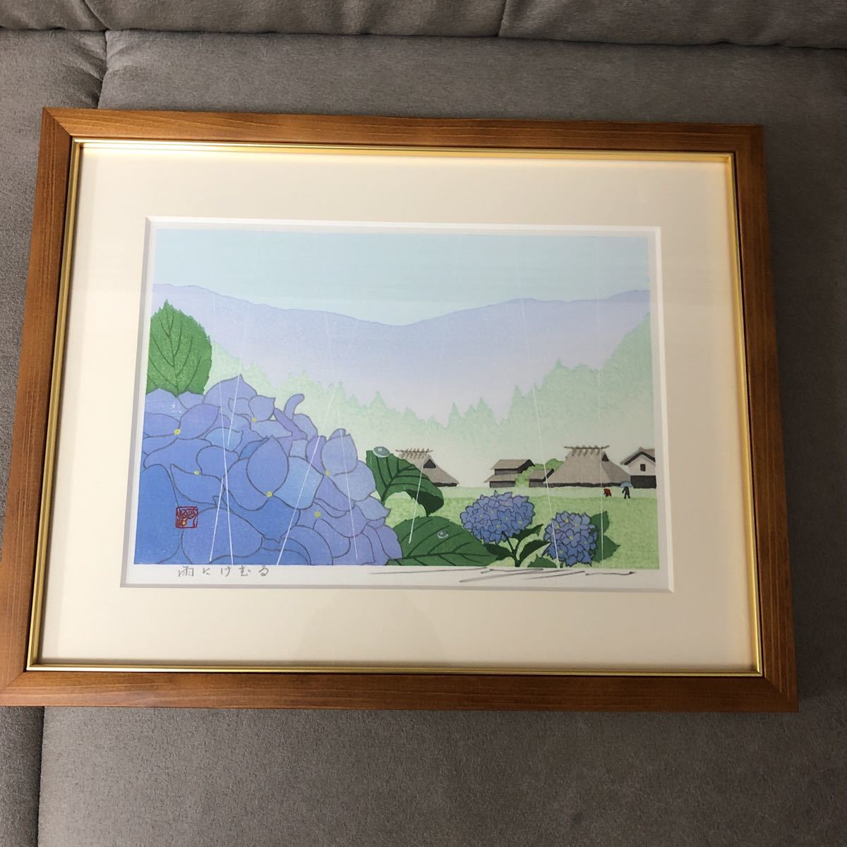 佐野せいじ 十二ヵ月 6月 美術品 木版画 【公式通販】