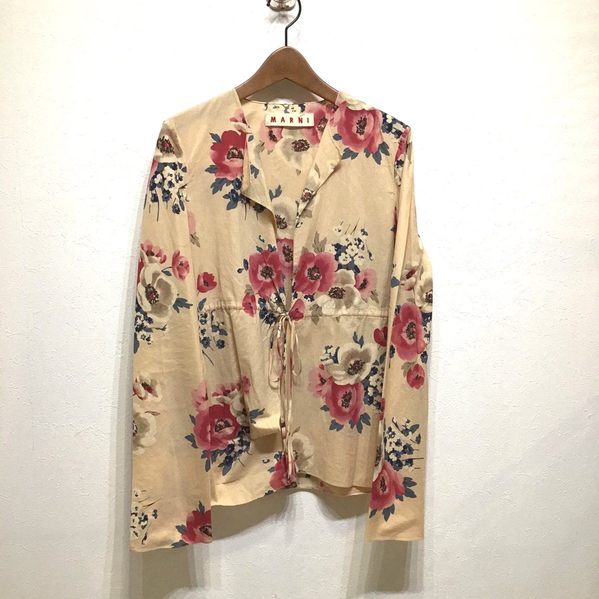 送料無料】MARNI マルニ ブラウス 花柄 長袖 40 E8-26