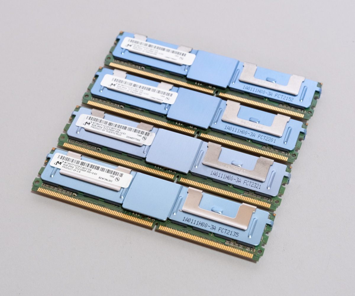 王様ご依頼品 667MHz 8GB 4枚組 合計 32GB MacPro用メモリー 2008モデル用 240pin