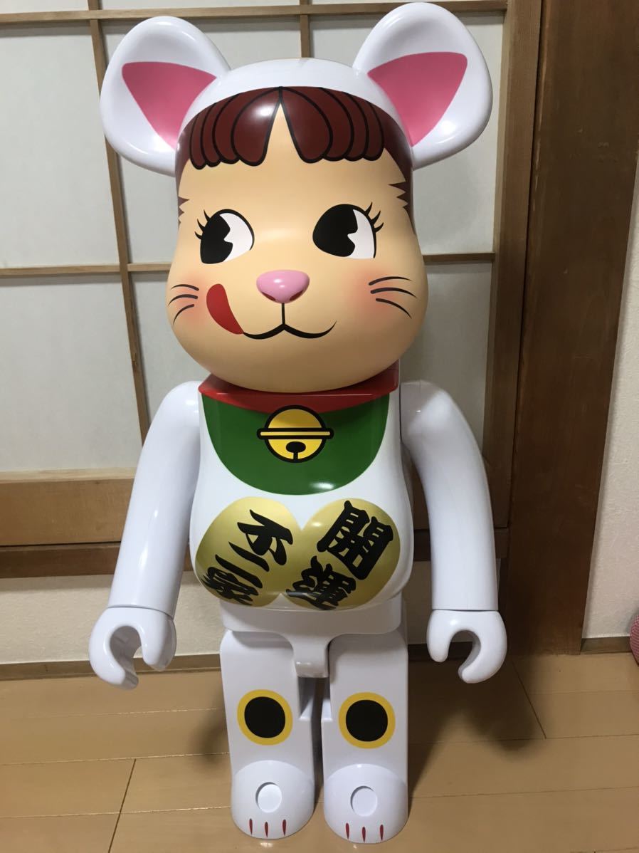 招き猫 ペコちゃん BE@RBRICK 1000％ ベアブリック 白 ペコ white TOY