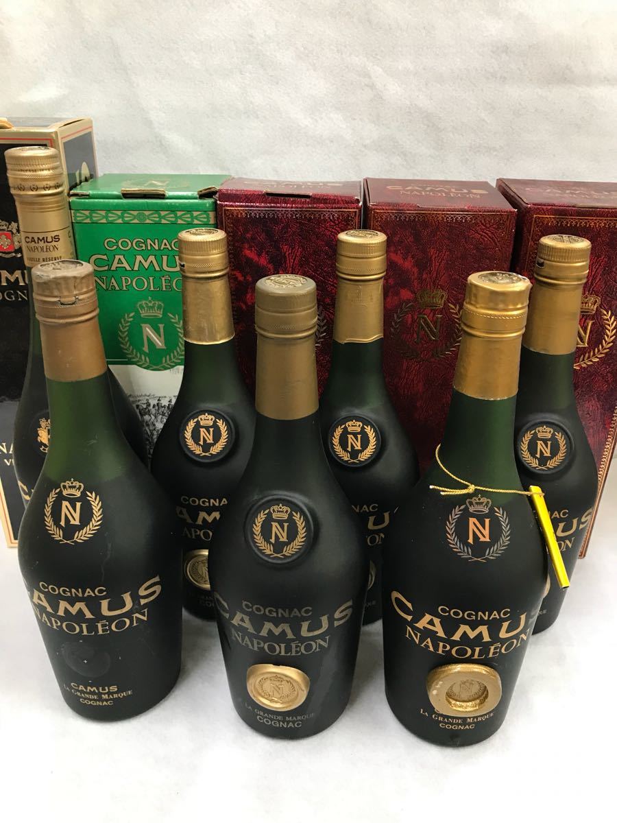 人気定番，定番人気 CAMUS カミュ NAPOLEON 700ml 7点おまとめ 洋酒 未開栓(カミュ)｜売買されたオークション情報、yahooの商品情報をアーカイブ公開 - オークファン コニャック
