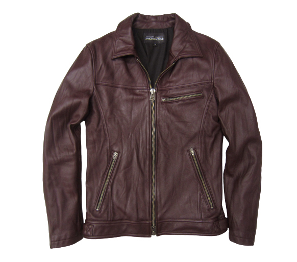 美品 レザージャケット JACKROSE シングルライダース 羊革 M メンズ 美