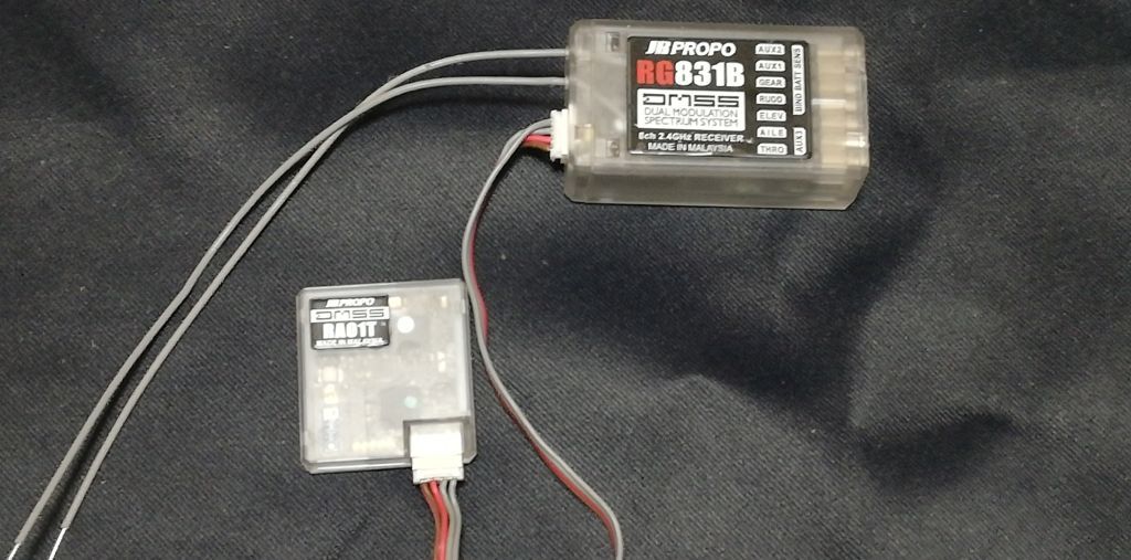 JR PROPO DMSS 受信機 RG831B サテライトアンテナ RA01T JR - Yahoo