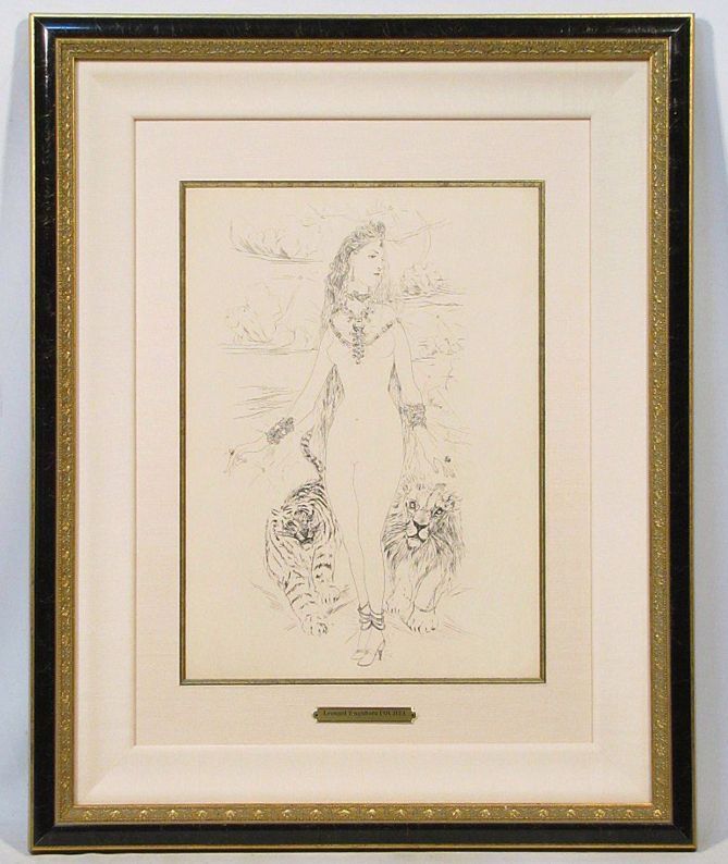 藤田嗣治 | 絵画など美術品の販売と買取 - 魅せられし河『宝石の女