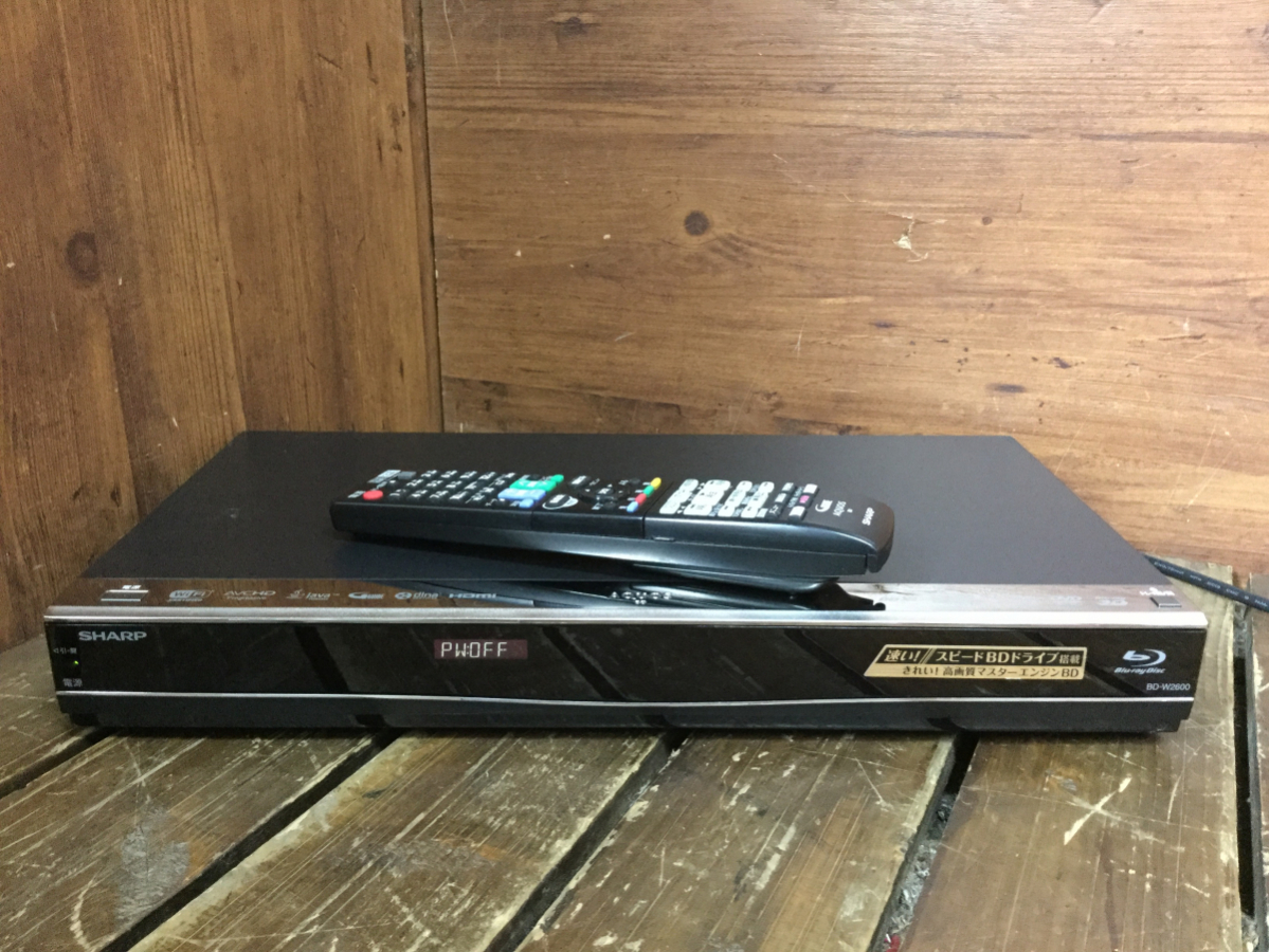 ☆ SHARP シャープ BD-W2600 AQUOS アクオス HDD/BDレコーダー Blu-ray