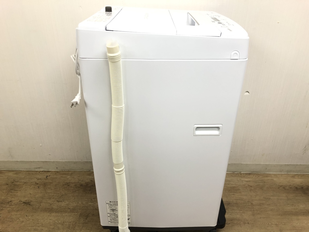 中古】全自動洗濯機 AW-45M7-W 2019年製 東芝 TOSHIBA 4.5kg ピュア 