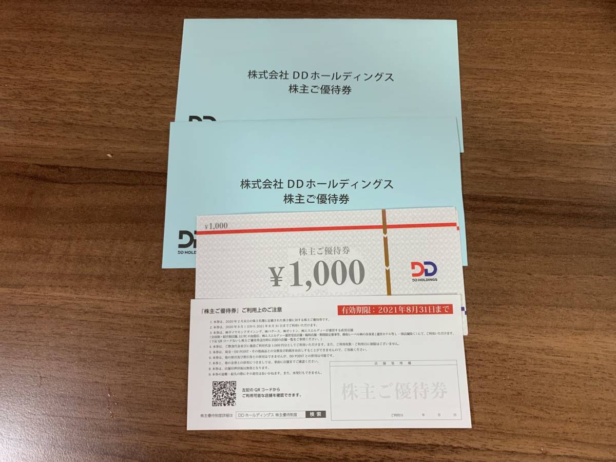 【クリックポスト送料無料】DDホールディングス 株主優待 12000円分 ダイヤモンドダイニング