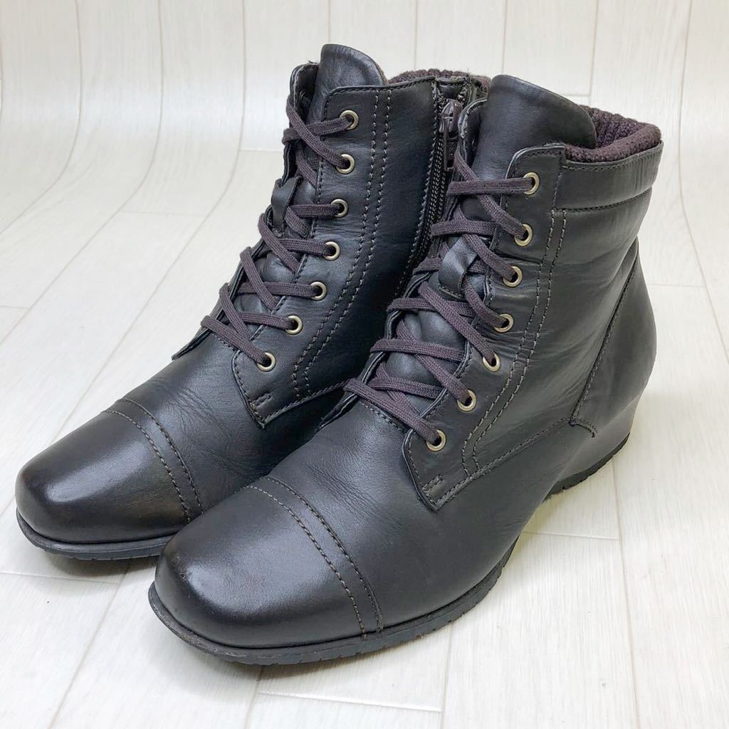 N 819 Hawkins ホーキンス ブリリアント ショートブーツ レースアップ 7ホール S 22 5cm 23cm ブラウン レザー 本革 サイドジップ 22 5cm 売買されたオークション情報 Yahooの商品情報をアーカイブ公開 オークファン Aucfan Com