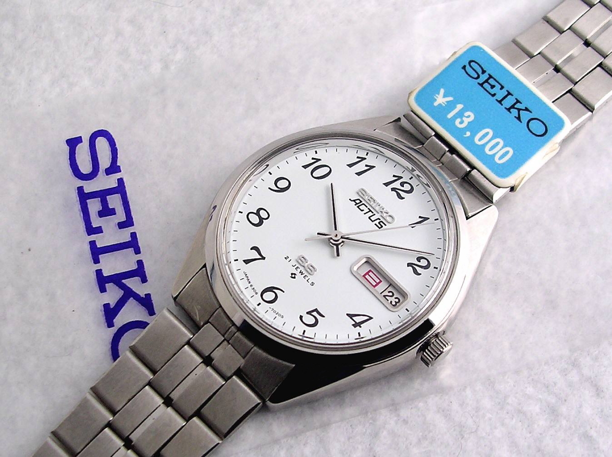 セイコー SEIKO 希少 セイコー5 デッドストック 5ACTUS 稼動品 Yahoo 