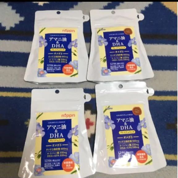 ニップン アマニ油&DHA プレミアムリッチ 124粒×4袋セット プレミアムリッチ アマニ油&amp;DHA ニップン アマニ油 直子様専用 アマニ油＆DHA｜商品情報｜株式会社ニップン