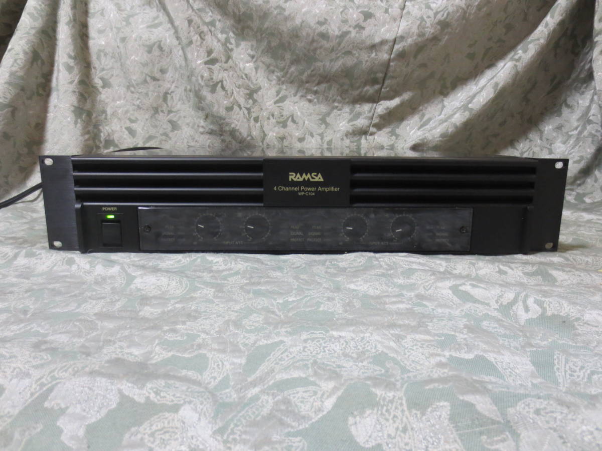パナソニック◇WP-C104◇パワーアンプ◇RAMSA 4 Channel Power