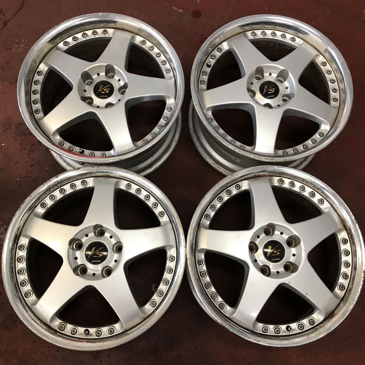 OZ X-LINE ADRENALINA 7J-17 off+42 pcd100/4H ホイールのみ4本 ノート 
