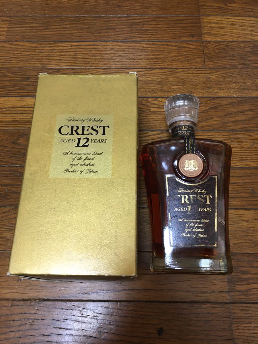 古酒新品未開封 SUNTORY CREST 12年デキャンター 700ml 108703古酒〇未開栓 サントリー クレスト 12年 デキャンタボトル