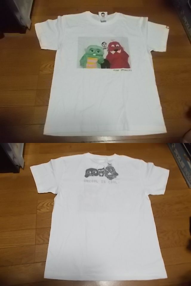 定価6050円 送料無料 未使用 ひらけ!ポンキッキ ガチャピン ムック コラボ Tシャツ XL パンクドランカーズ punkdrunkers フジテレビ