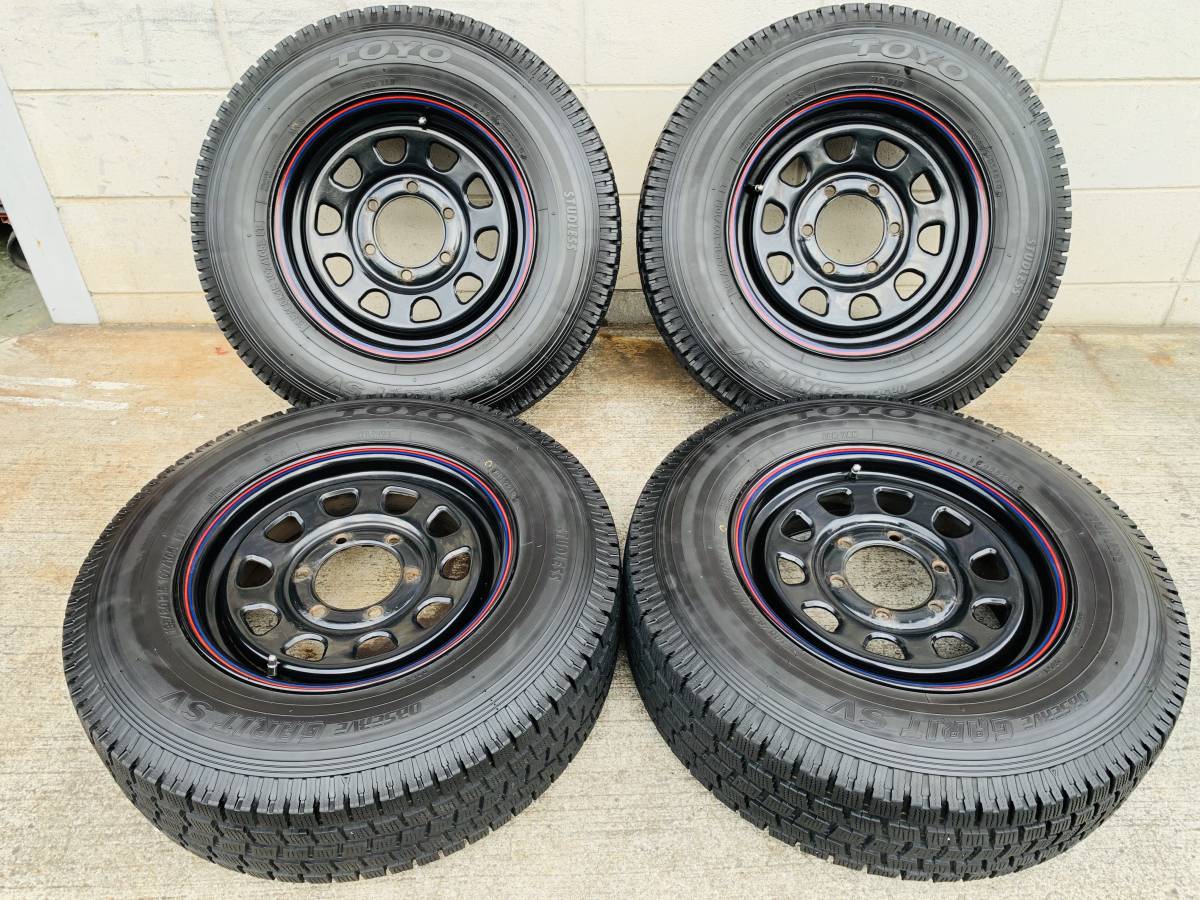 NV350 キャラバン デイトナ PCD139.7 スタッドレスタイヤ付き 4本セット！