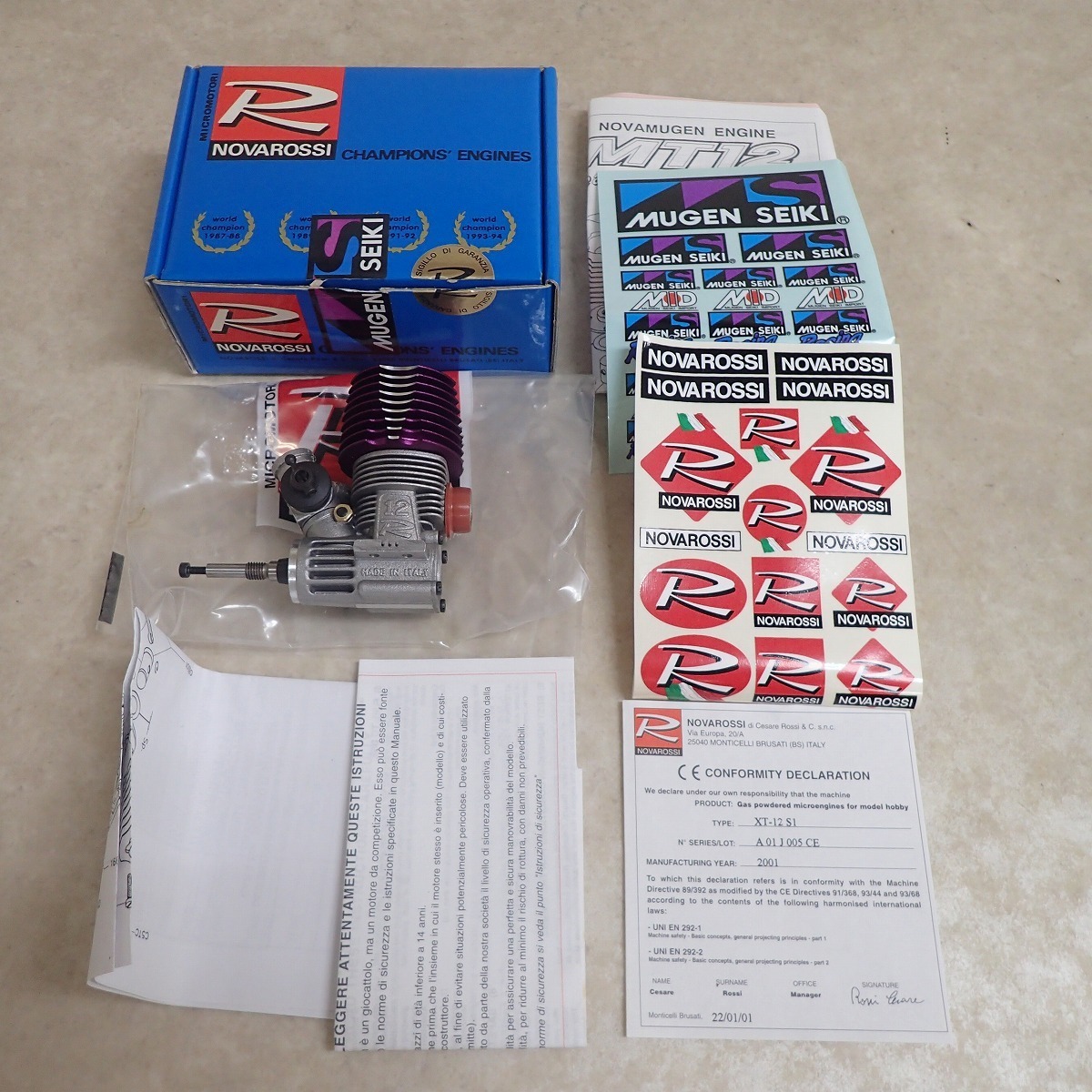 ノバロッシ/無限精機 XT-12 S1 エンジン RCパーツ ラジコン NOVAROSSI