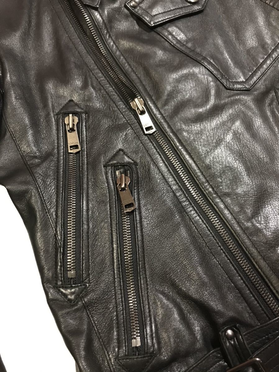 BLACK LABEL バーバリーブラックレーベル ラムレザー レザージャケット
