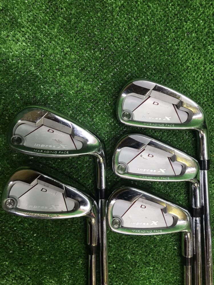 最安値，SALE IS-093 ヤマハ inpres X D Steel MARAGING FACE アイアン 5.6.8.9.P番 5本セット(ヤマハ)｜売買されたオークション情報、yahooの商品情報をアーカイブ公開 - オークファン 男性右きき用