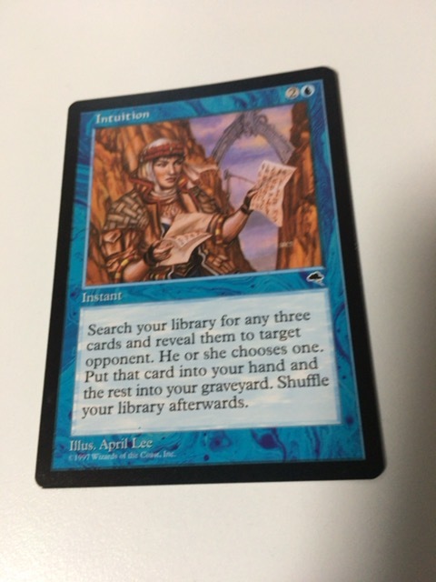 MTG 直観 英語版 3枚 直観⁄Intuition》[TMP] テンペスト MTG TMP 直観 英語