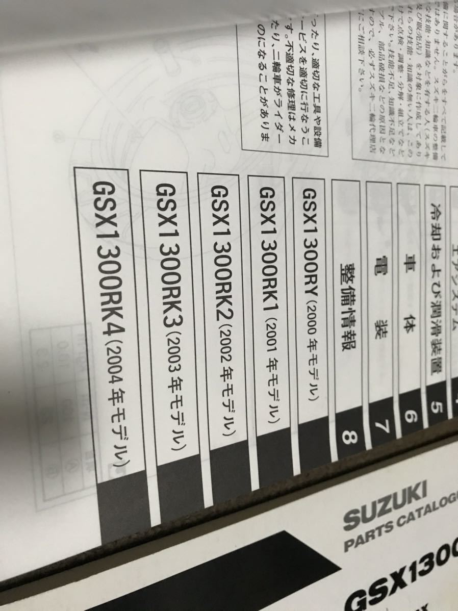 パーツリスト サービスマニュアル | GSX1300R ハヤブサ スズキ GW71A