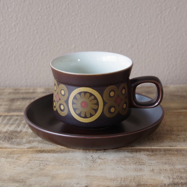 DENBY デンビー Arabesque DENBY(デンビー) Arabesque（アラベスク）ポット・カップ アラベスク ポット (アラベスク)｜ Online MARKET D+E &frasl; IZ44168I☆7点セット カップ&amp;ソーサー イギリスヴィンテージ ボウル