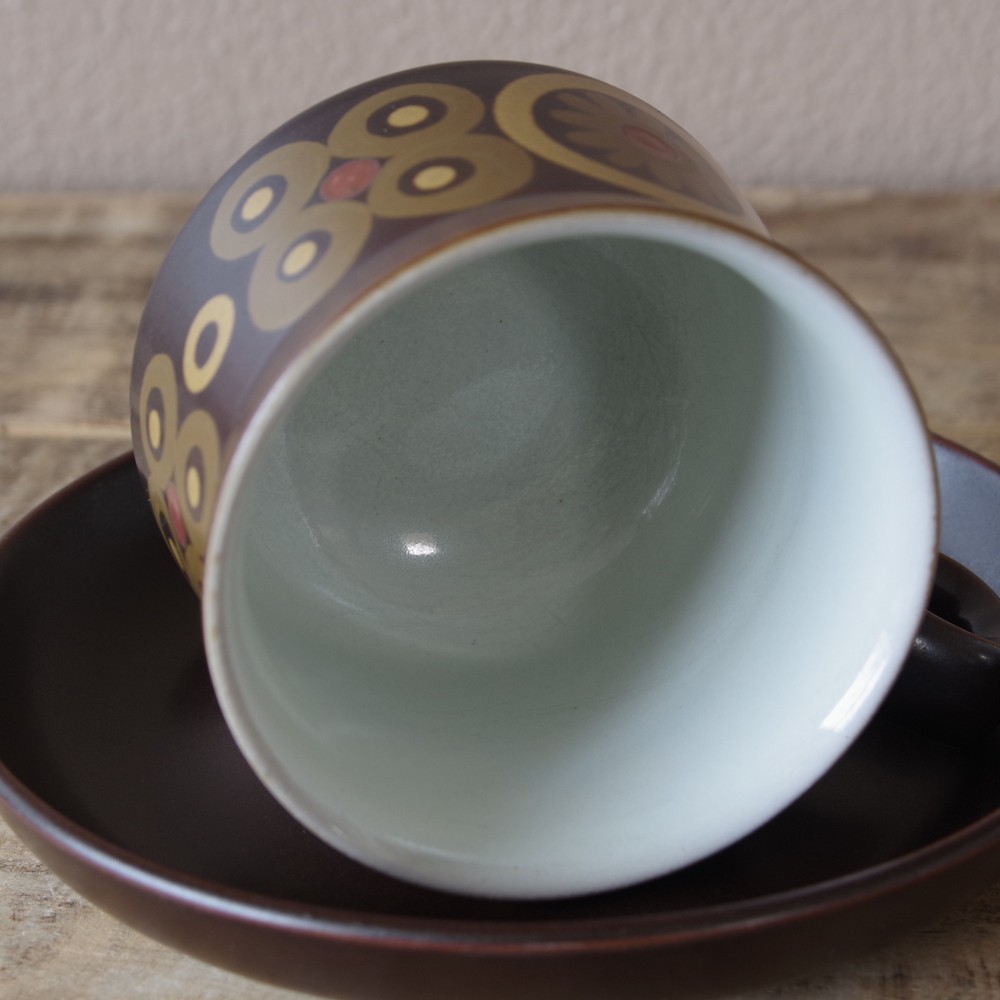 DENBY デンビー Arabesque DENBY(デンビー) Arabesque（アラベスク）ポット・カップ アラベスク ポット (アラベスク)｜ Online MARKET D+E &frasl; IZ44168I☆7点セット カップ&amp;ソーサー イギリスヴィンテージ ボウル