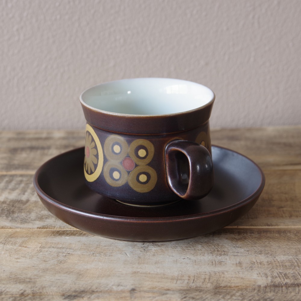 DENBY デンビー Arabesque DENBY(デンビー) Arabesque（アラベスク）ポット・カップ アラベスク ポット (アラベスク)｜ Online MARKET D+E &frasl; IZ44168I☆7点セット カップ&amp;ソーサー イギリスヴィンテージ ボウル