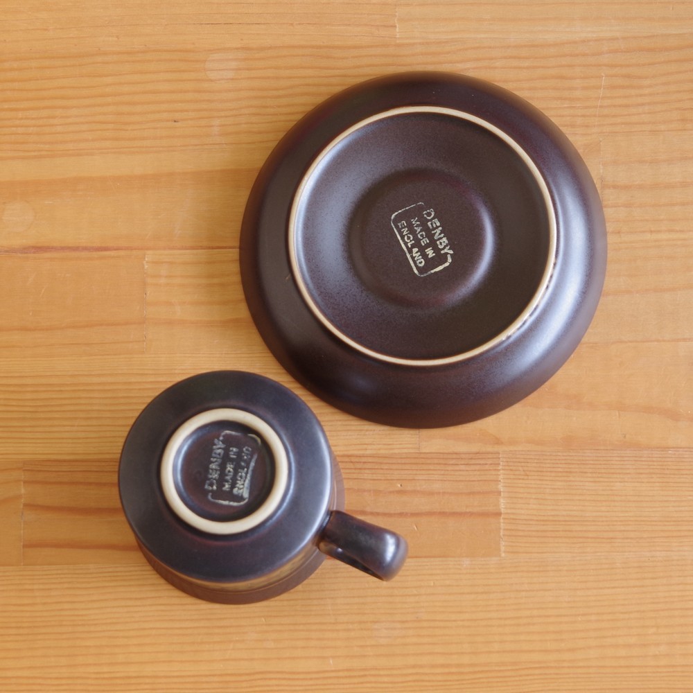 DENBY デンビー Arabesque DENBY(デンビー) Arabesque（アラベスク）ポット・カップ アラベスク ポット (アラベスク)｜ Online MARKET D+E &frasl; IZ44168I☆7点セット カップ&amp;ソーサー イギリスヴィンテージ ボウル