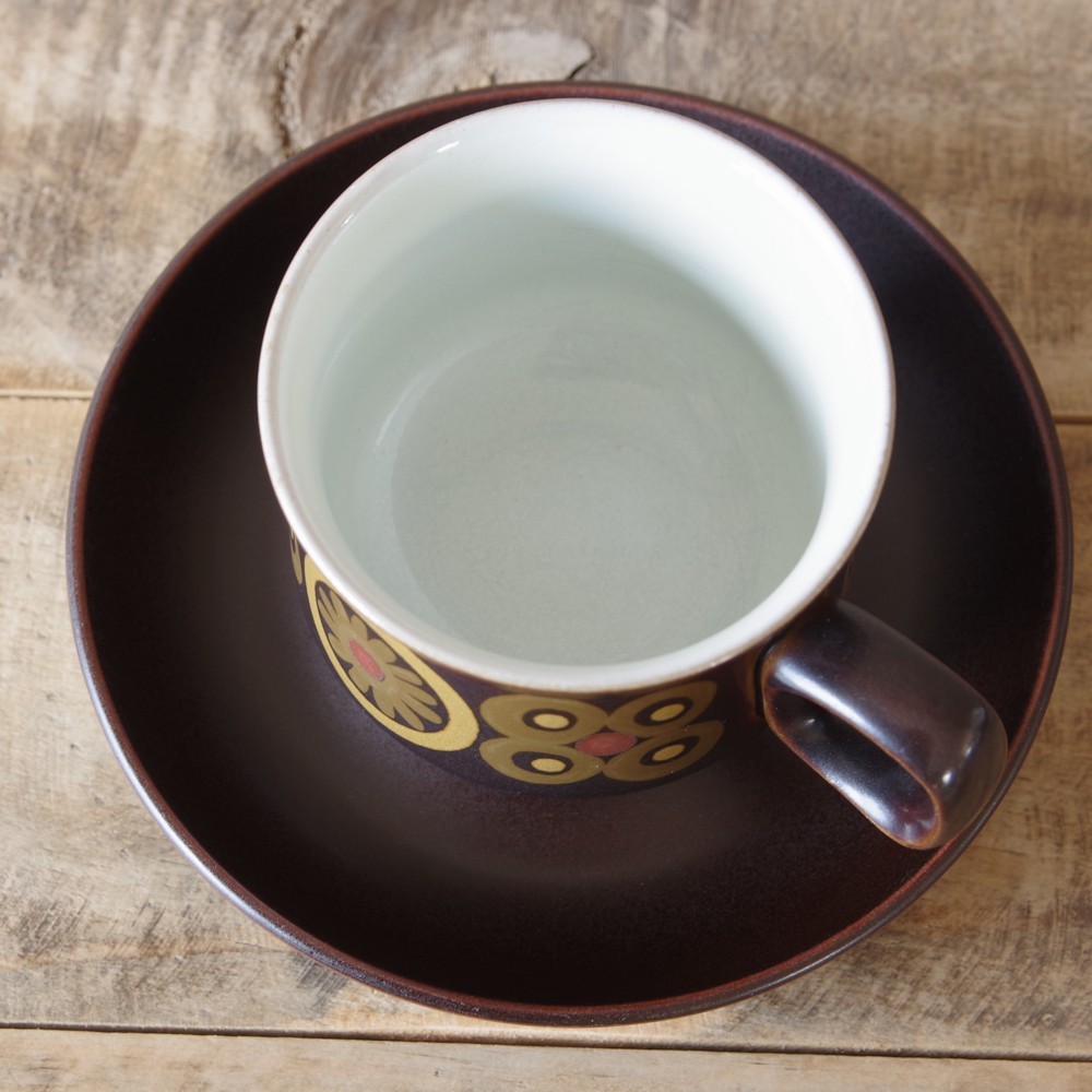 DENBY デンビー Arabesque DENBY(デンビー) Arabesque（アラベスク）ポット・カップ アラベスク ポット (アラベスク)｜ Online MARKET D+E &frasl; IZ44168I☆7点セット カップ&amp;ソーサー イギリスヴィンテージ ボウル